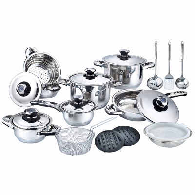 OEM Kitchen pots set cooking cookware sets stainless steel