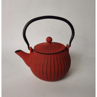 Factory supply LFGB cast iron paint tea pot 0.6L