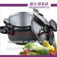 competitive powder coated aluminum pressure cooking pot 24cm/7L