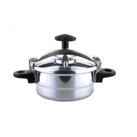 straight edge aluminum mini pressure cooker with 2 handles